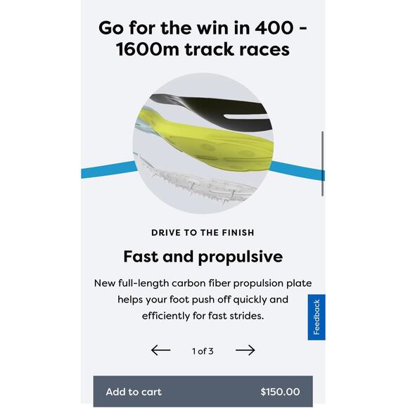 Brooks ELMN8 7 Running Track Spikes Shoe Unisex Mens 12 NEW - Picture 8 of 11